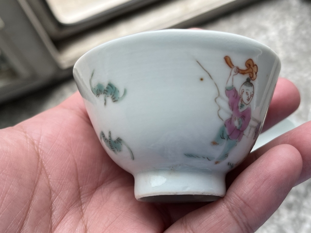 古玩陶瓷粉彩仕女人物圖杯四只拍賣,當(dāng)前價格2800元