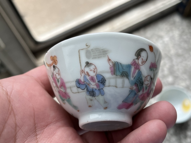 古玩陶瓷粉彩仕女人物圖杯四只拍賣,當(dāng)前價格2800元