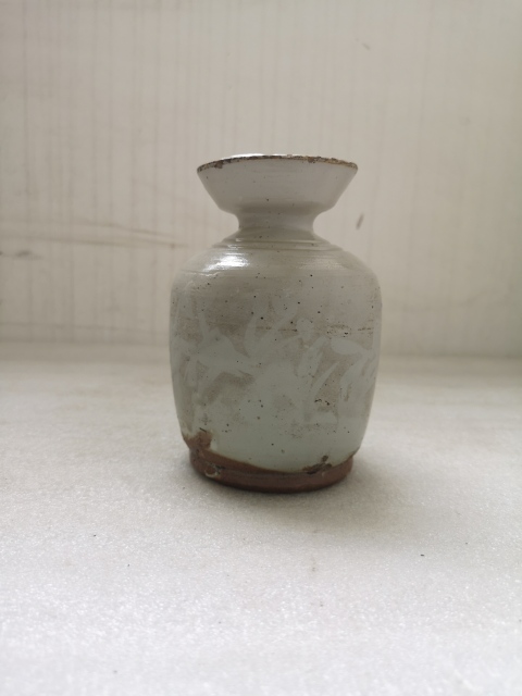 古玩陶瓷磁州窯白釉酒壺拍賣,當前價格450元