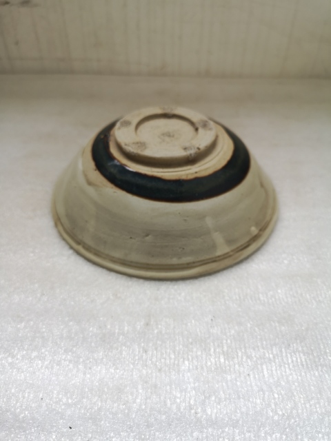 古玩陶瓷磁州窯白釉黑花碗拍賣，當前價格680元