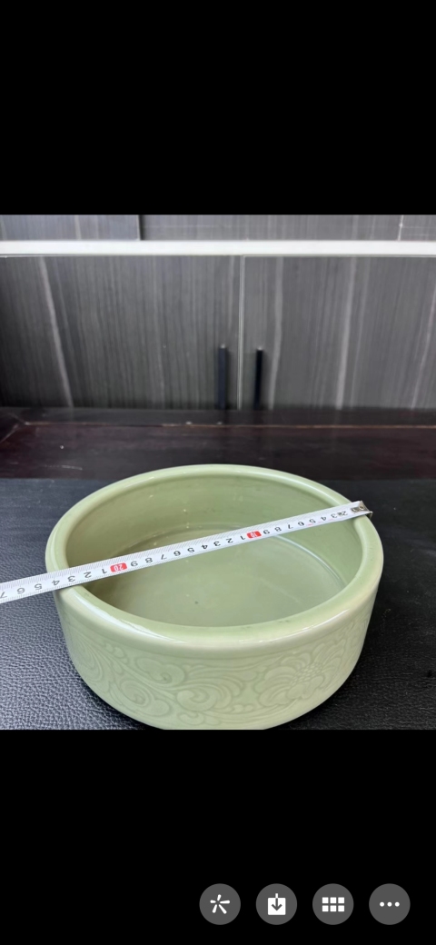 古玩陶瓷冬青釉刻花洗拍賣,當(dāng)前價(jià)格6800元
