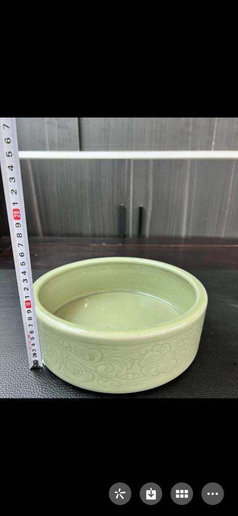 古玩陶瓷冬青釉刻花洗拍賣,當(dāng)前價(jià)格6800元