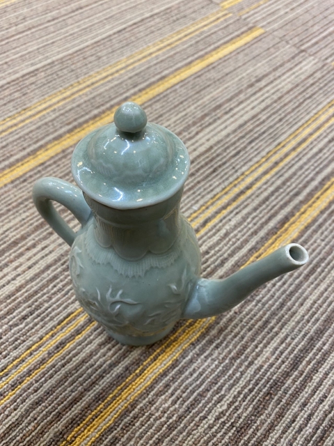 古玩陶瓷青釉瑞獸執壺拍賣，當前價格6500元