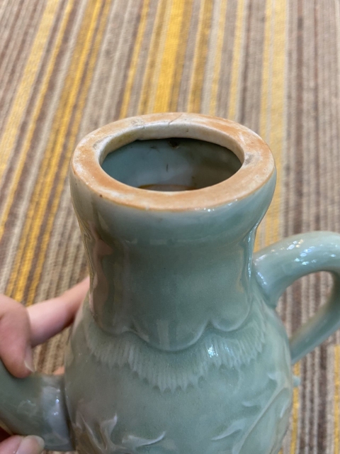古玩陶瓷青釉瑞獸執壺拍賣，當前價格6500元