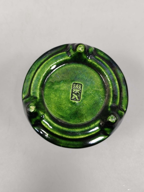 古玩陶瓷綠釉三足筒式香爐拍賣,當前價格400元
