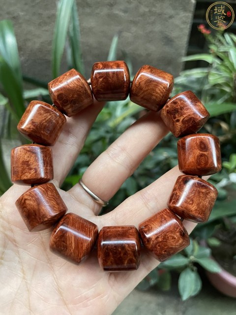 古玩雜項黃花梨榴疤桶珠拍賣,當前價格888元