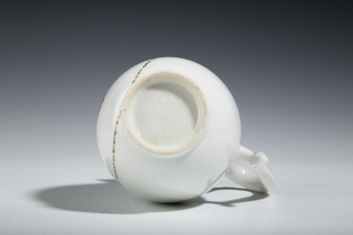 古玩陶瓷清乾隆·精品廣彩描金徽章紋奶壺拍賣，當前價格1700元