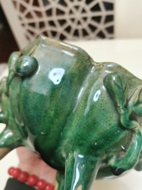 古玩陶瓷窯變釉三足香爐拍賣，當前價格1680元