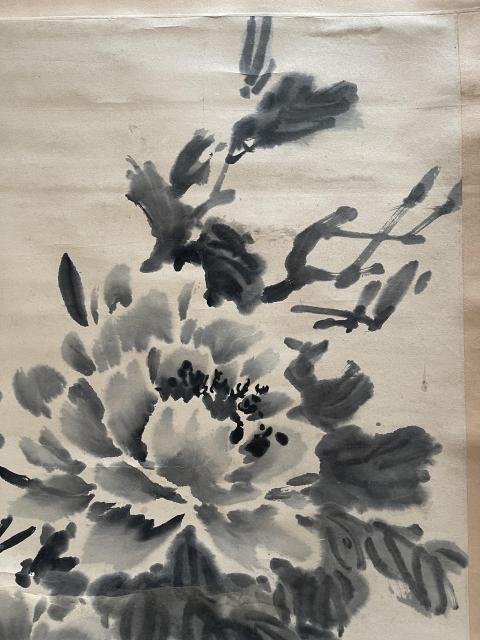 古玩字畫石泉款寫意花鳥（牡丹圖）拍賣，當(dāng)前價格5800元