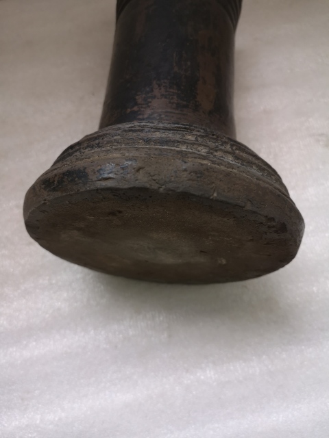 古玩陶瓷灰陶筆筒拍賣,當前價格680元