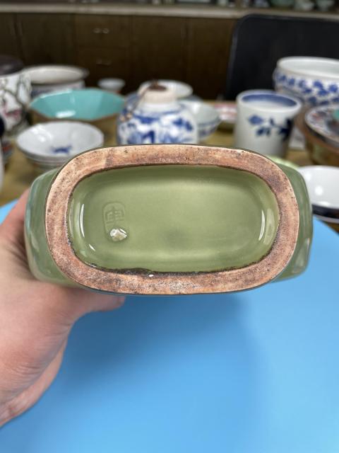 古玩陶瓷民國 青釉抱月瓶拍賣,當前價格5500元