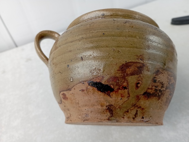 古玩陶瓷福建窯口青釉花澆拍賣，當(dāng)前價格500元