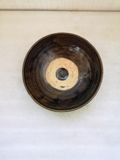 古玩陶瓷磁州窯窯變黑釉大碗拍賣(mài)，當(dāng)前價(jià)格680元