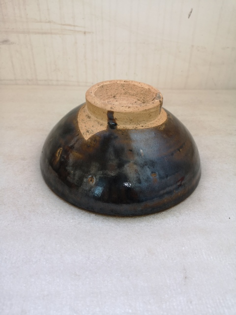 古玩陶瓷磁州窯窯變黑釉大碗拍賣(mài)，當(dāng)前價(jià)格680元
