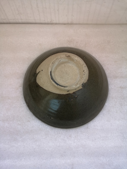 古玩陶瓷山西窯口茶葉末釉鐵銹斑紋碗拍賣，當前價格998元