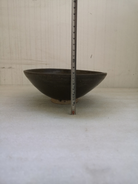 古玩陶瓷山西窯口茶葉末釉鐵銹斑紋碗拍賣，當前價格998元