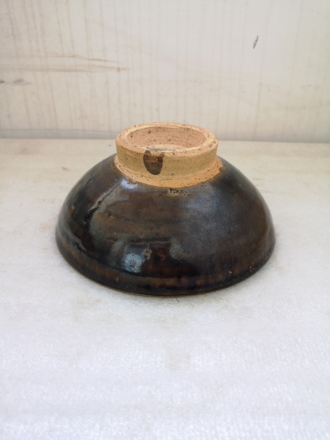 古玩陶瓷磁州窯窯變黑釉大碗拍賣(mài)，當(dāng)前價(jià)格680元