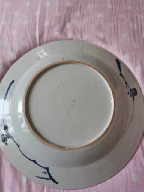 古玩陶瓷花卉紋青花盤拍賣,當前價格2800元