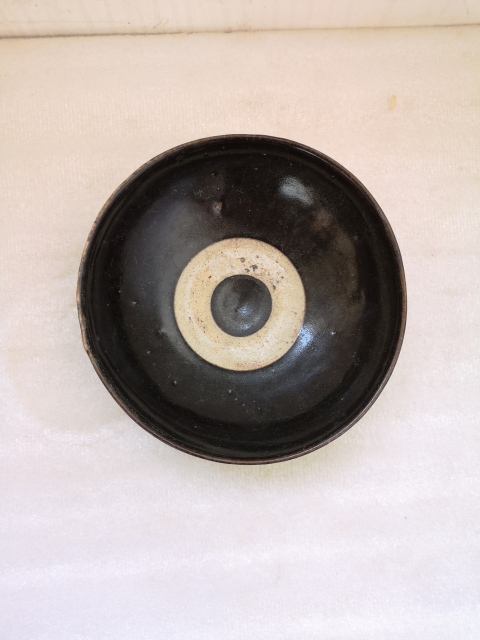 古玩陶瓷磁州窯黑釉斗笠碗拍賣(mài),當(dāng)前價(jià)格850元