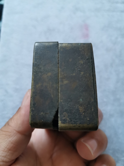 古玩銅器銅墨盒拍賣，當前價格900元