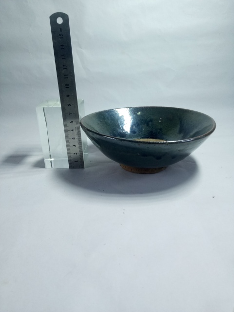 古玩陶瓷清～磁州窯窯變黑釉碗拍賣，當前價格288元