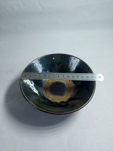 古玩陶瓷清～磁州窯窯變黑釉碗拍賣，當前價格288元