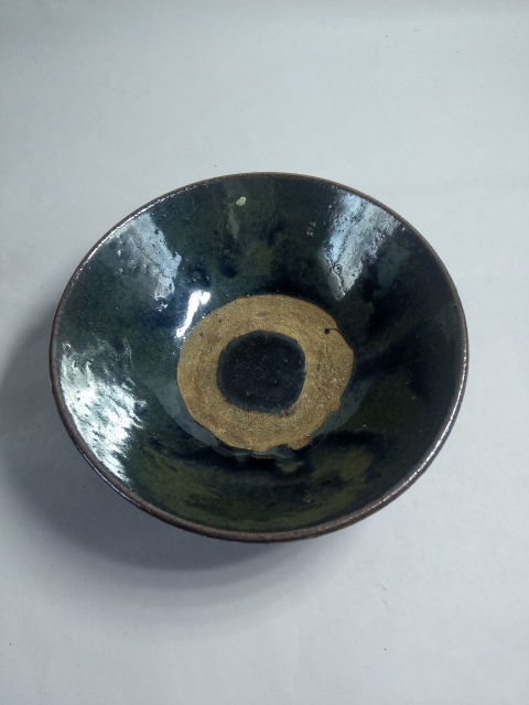 古玩陶瓷清～磁州窯窯變黑釉碗拍賣，當前價格288元