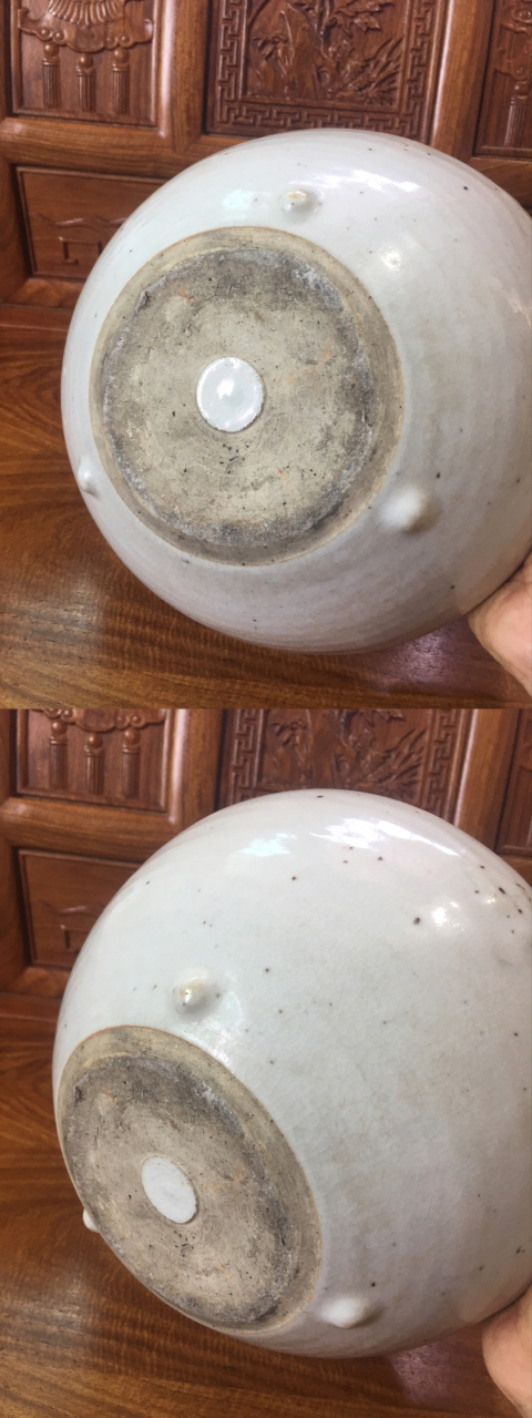 古玩陶瓷少見品種白釉三乳足缽式香爐拍賣,當前價格0元