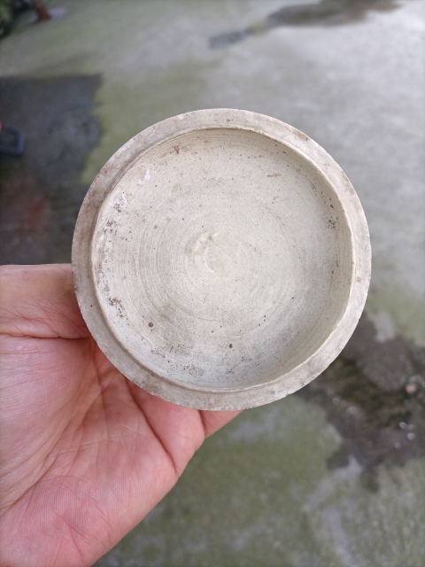 古玩陶瓷明末釉里紅瓷豆拍賣,當(dāng)前價(jià)格3200元