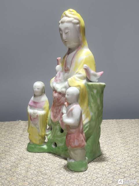 古玩陶瓷送子觀音塑像拍賣，當前價格880元