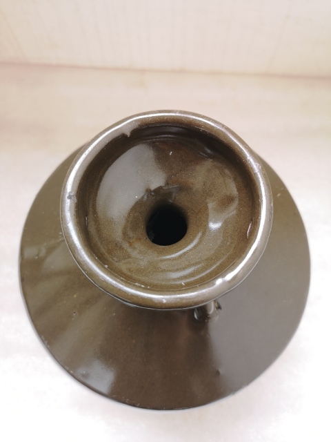 古玩陶瓷磁州窯茶葉末釉雙系瓶拍賣，當(dāng)前價格680元