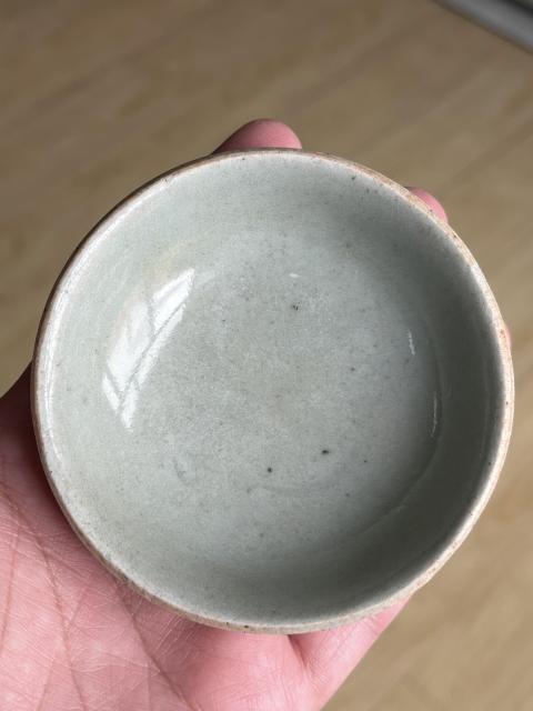 古玩陶瓷豆青釉盤拍賣，當(dāng)前價(jià)格1200元