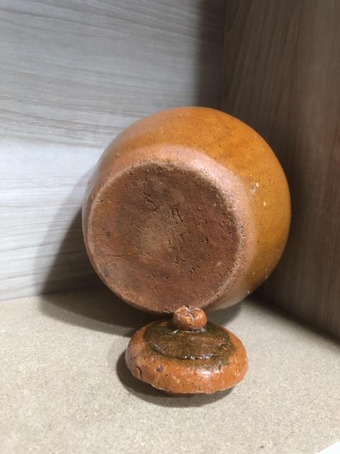 古玩陶瓷明代三彩罐拍賣,當前價格1元