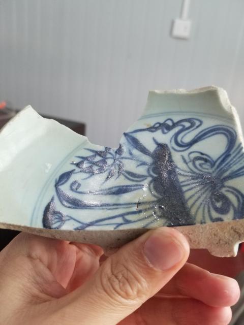 古玩陶瓷元青花標(biāo)準(zhǔn)器標(biāo)本拍賣，當(dāng)前價格4600元