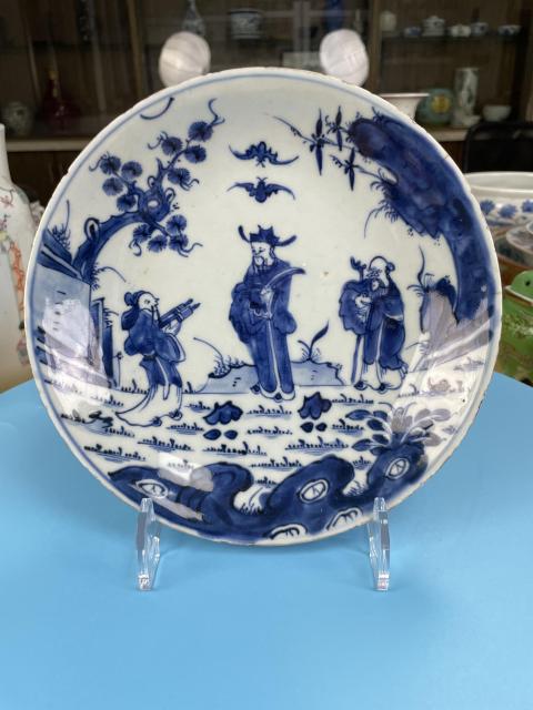 古玩陶瓷清雍正 精品福祿壽三星紋盤拍賣,當前價格2388元