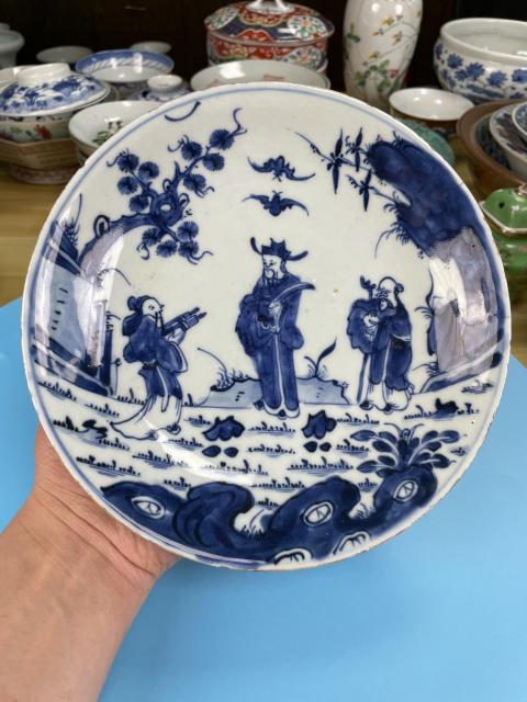 古玩陶瓷清雍正 精品福祿壽三星紋盤拍賣,當前價格2388元