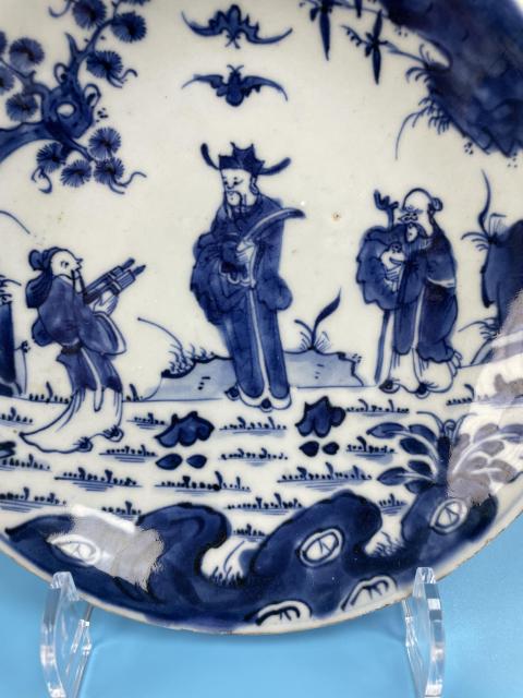 古玩陶瓷清雍正 精品福祿壽三星紋盤拍賣,當前價格2388元