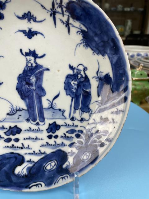古玩陶瓷清雍正 精品福祿壽三星紋盤拍賣,當前價格2388元