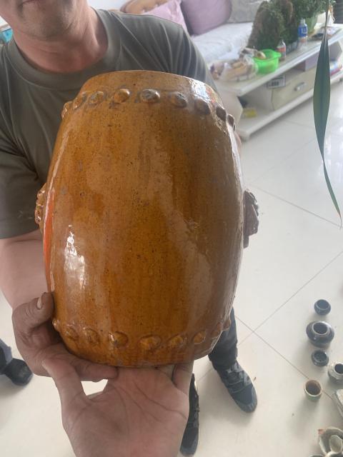 古玩雜項清代繡墩一對拍賣,當前價格7000元