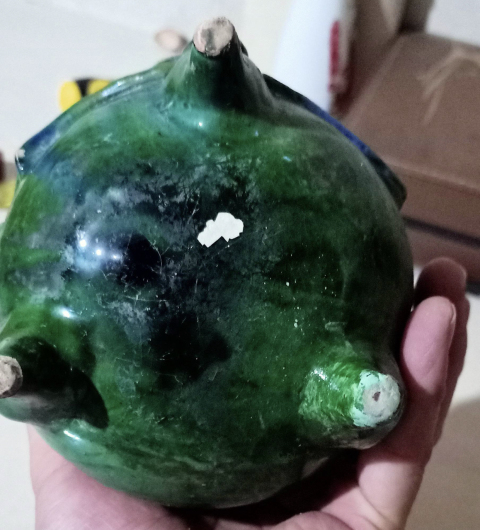 古玩陶瓷粉彩堆塑爐拍賣,當前價格1000元