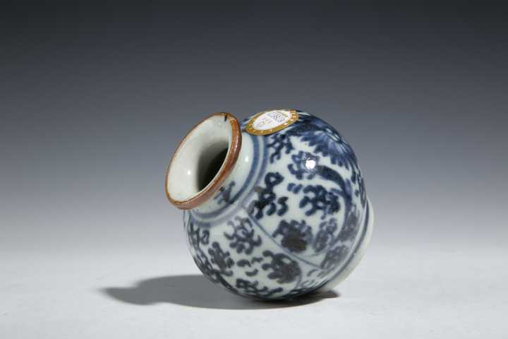 古玩陶瓷清早·青花花卉紋石榴尊拍賣，當前價格3200元