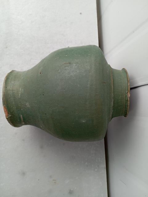 古玩陶瓷南方窯口綠釉蓋罐拍賣，當前價格600元