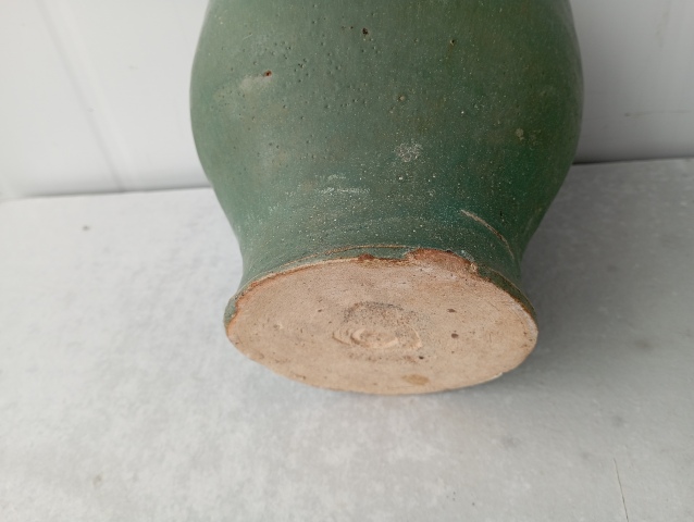 古玩陶瓷南方窯口綠釉蓋罐拍賣，當前價格600元