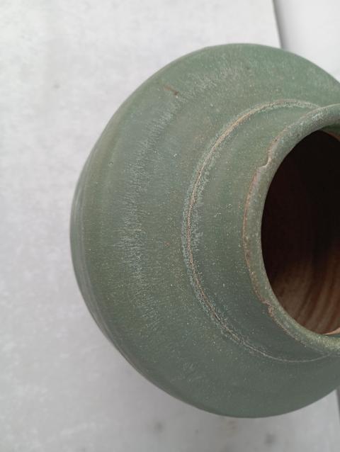 古玩陶瓷南方窯口綠釉蓋罐拍賣，當前價格600元