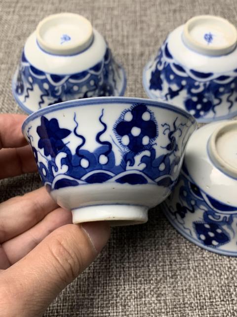 古玩陶瓷青花杯真品鑒賞圖