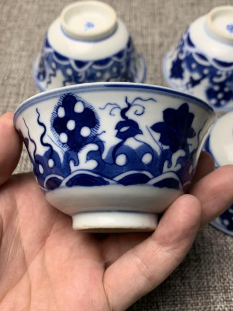 古玩陶瓷青花杯真品鑒賞圖