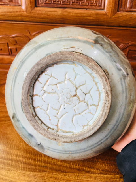 古玩陶瓷明代青花四系洗拍賣，當前價格0元