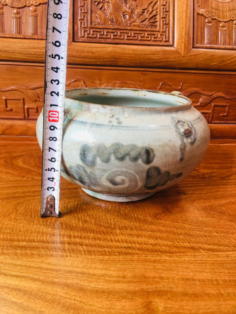 古玩陶瓷明代青花四系洗拍賣，當前價格0元