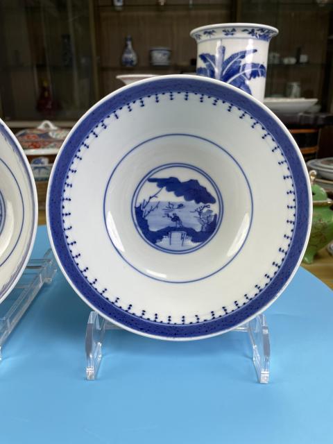 古玩陶瓷晚清民國(guó) 青花亭臺(tái)山水人物紋碗一對(duì)(二級(jí)官)拍賣(mài),當(dāng)前價(jià)格2600元