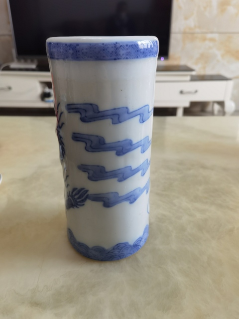 古玩陶瓷龍紋帽筒拍賣,當前價格3元
